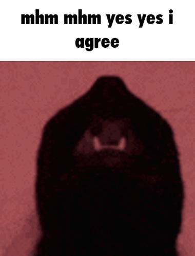 Headbanging Black Cat Mhm Yes I Agree GIF