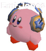Headphones Kirby Sticker GIF