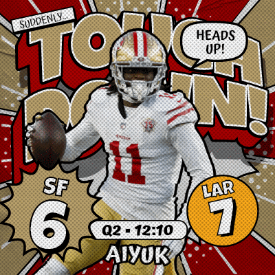 Heads Up Brandon Touch Down Aiyuk GIF