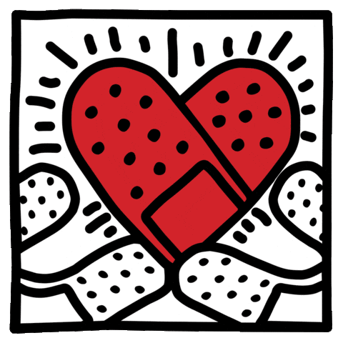 Healing Vibes Heart Shaped Bandage GIF