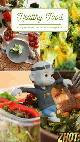 Healthy Food Eating Fruits and Vegetables