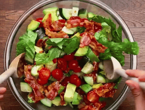 Healthy Tossed Salad Bowl GIF