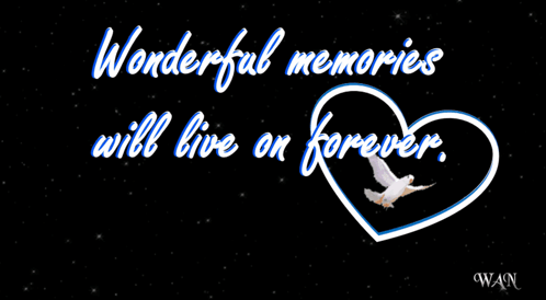 Heart And Bird Wonderful Memories GIF