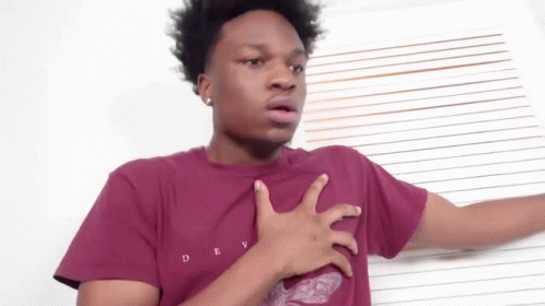 Heart Attack Black Guy GIF