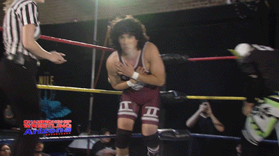 Heart Attack Wrestling GIF