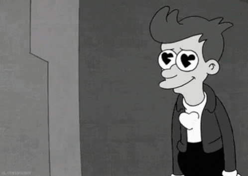 Heart Beating Fry Futurama GIF
