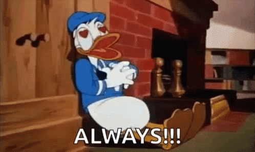 Heart Beating Always Donald Duck GIF