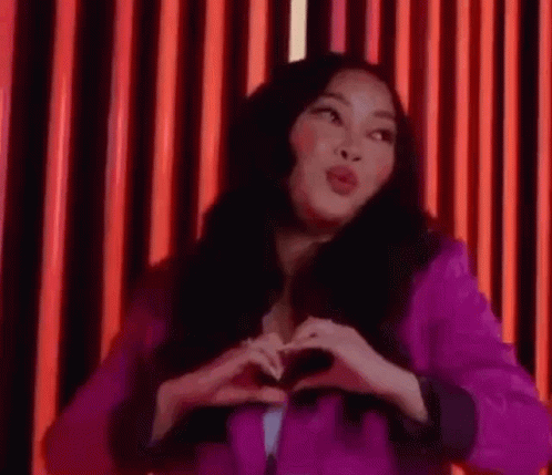 Heart Beating Asian Girl Dance GIF