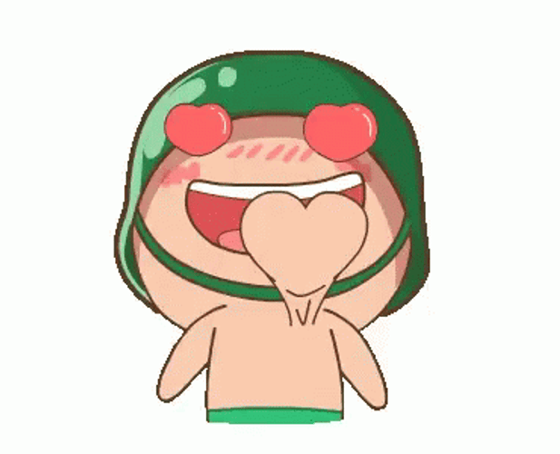 Heart Beating Chibi Soldier GIF