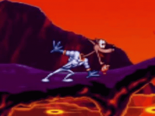 Heart Beating Earthworm Jim Fox GIF