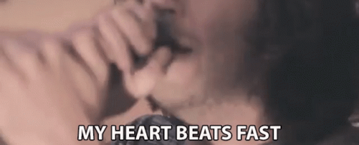 Heart Beating My Heart Beats Fast GIF