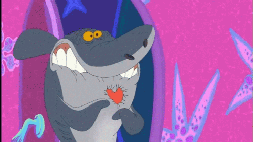 Heart Beating Sharko Shaking GIF