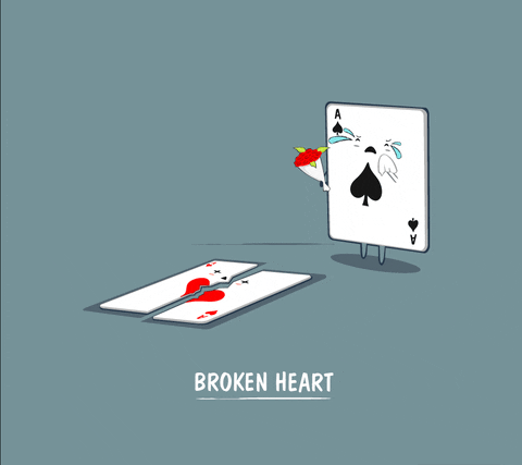 Heart Break Card GIF