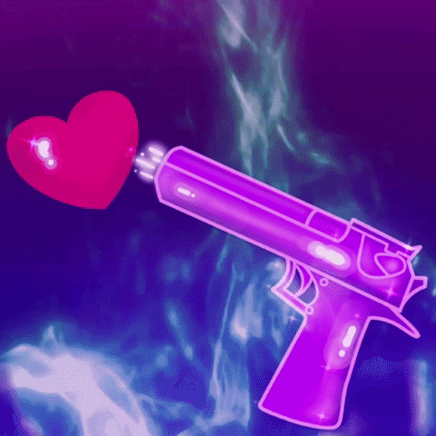 Heart Break Gun Hit GIF