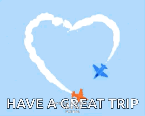 Heart Cloud with Have a Great Trip
