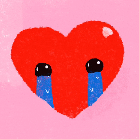 Heart Crying Emoji GIF