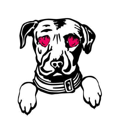 Heart Eyes Dog GIF