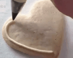 Heart Floral Cookies GIF