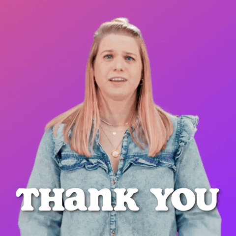 Heart Hand Thank You GIF