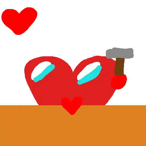 Heart Holding Hammer