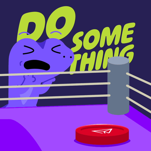 Heart In Boxing Ring Saying Do Some Thing GIF