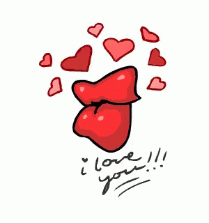 Heart Love You Big Lips GIF