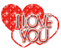 Heart Love You I Sticker GIF