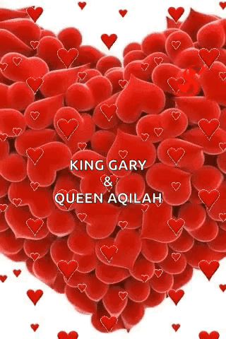 Heart Made of Red Hearts with King Gary and Queen Aqilah