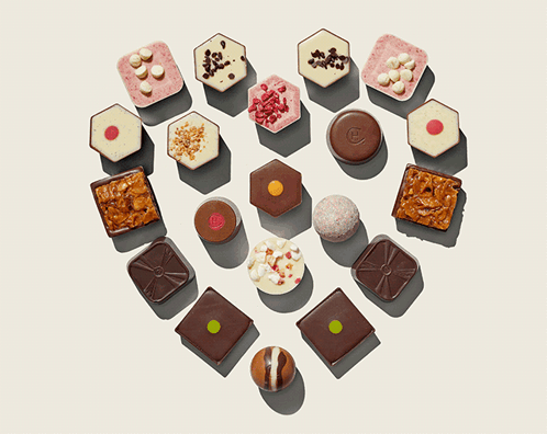 Heart Of Different Chocolates GIF