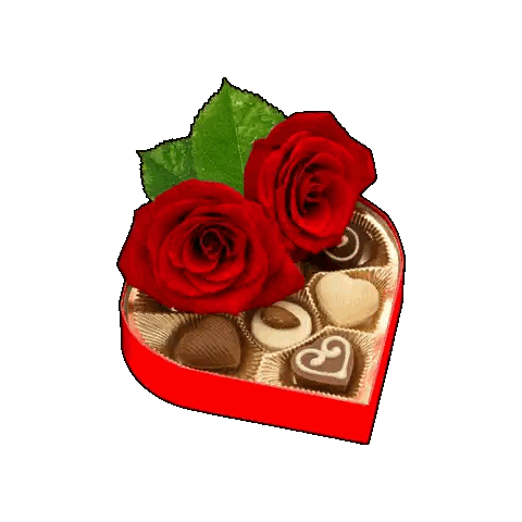 Heart Shaped Box With Chocolates Roses