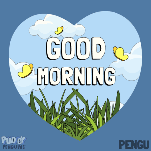 Heart Shaped Card Good Morning