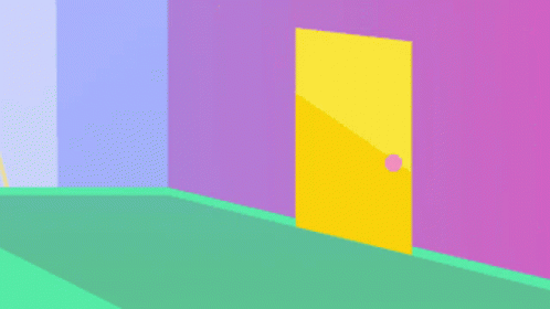 Heart Shaped Face Cartoon Character Standing in Corner
