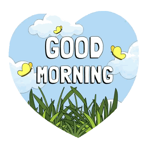 Heart Shaped Good Morning Sign