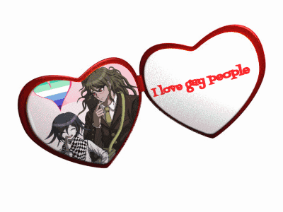 Heart Shaped Mirror Saying I Love Gay People