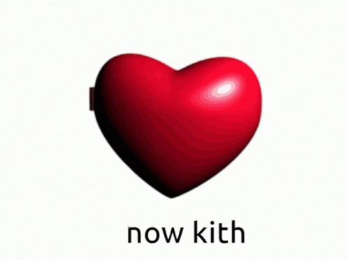 Heart Shaped Mirror With Cartoon Saying Now Kith