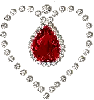 Heart Shaped Necklace With Diamonds
