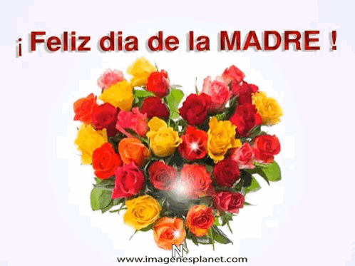 Heart Shaped Rose Bouquet Feliz Dia De La Madre