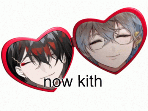 Heart Shaped Sunglasses Saying Now Kith