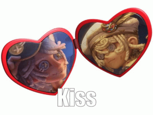 Heart Shaped Sunglasses with Kiss