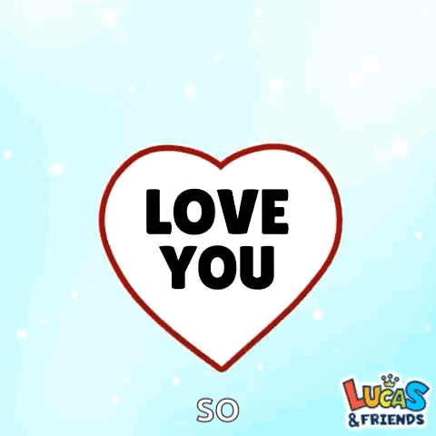 Heart Surrounded by Red Roses Saying Love You
