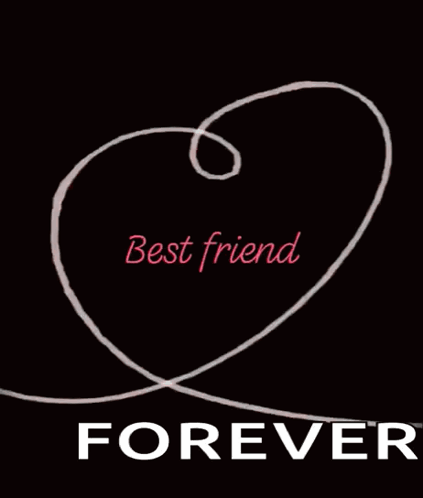 Heart with Best Friend Forever Text