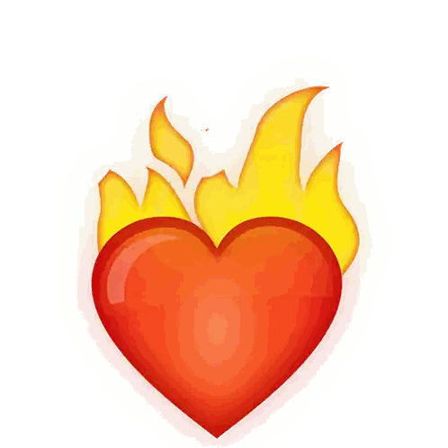 Heart with Flames