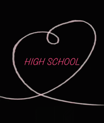 Heart With High School Written On It GIF