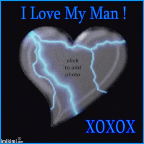 Heart With Lightning And I Love My Man GIF