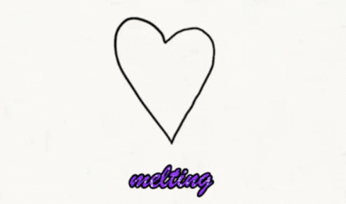 Heart with Melting Text