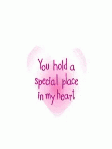 Heart with Pink Roses You Hold a Special Place