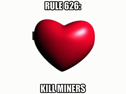Heart With Potato and Rule 626 Potato Mine My Beloved And Kill Miners