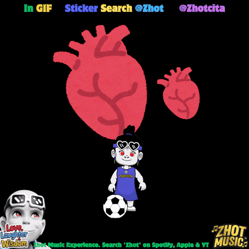 Heart With Text In Gif Sticker Search @Zhot