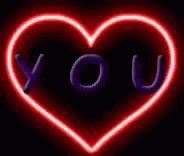 Heart You Glowing Light GIF