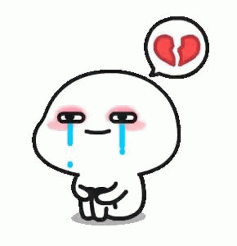 Heartbroken Crying Cartoon GIF